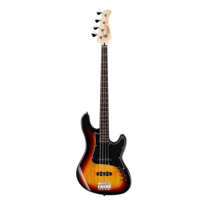 Cort GB34JJ 4-String Bass Guitar with Bag - 3-Tone Sunburst