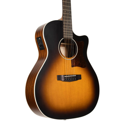 Cort GA-1E Grand Regal Acoustic Guitar with Bag - Open Pore Sunburst