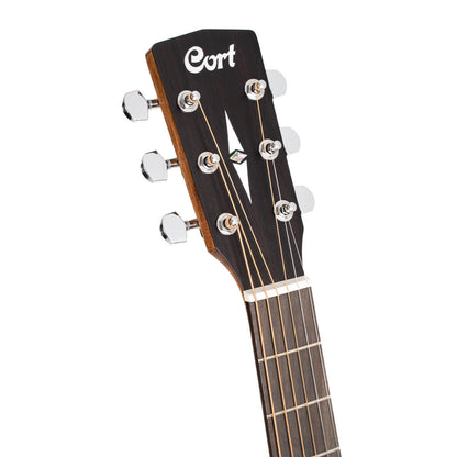 Cort GA-1E Grand Regal Acoustic Guitar with Bag - Open Pore Sunburst