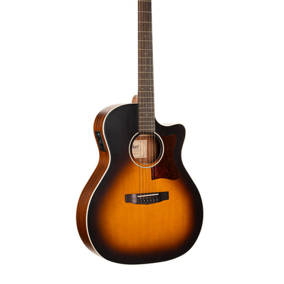 Cort GA-1E Grand Regal Acoustic Guitar with Bag - Open Pore Sunburst