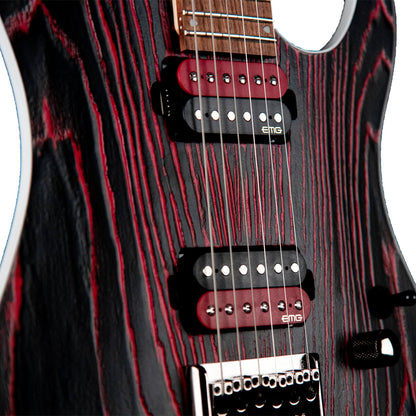 Cort KX300 Etched Electric Guitar with Bag - Etched Black Red (PRE-ORDER)