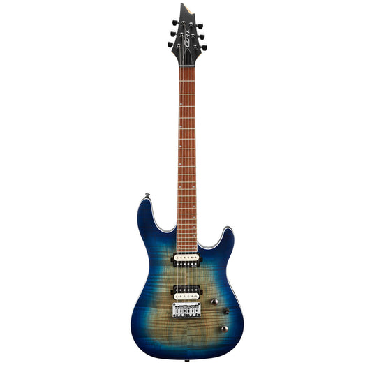 Cort KX300 Electric Guitar with Bag - Open Pore Cobalt Burst