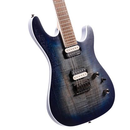 Cort KX300 Electric Guitar with Bag - Open Pore Cobalt Burst
