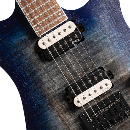 Cort KX300 Electric Guitar with Bag - Open Pore Cobalt Burst
