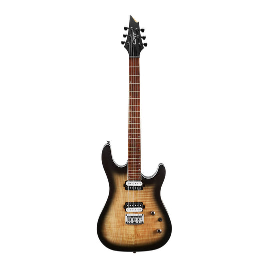Cort KX300 Electric Guitar with Bag - Open Pore Raw Burst