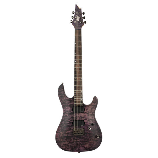 Cort KX500 Etched Electric Guitar with Bag - Etched Deep Violet