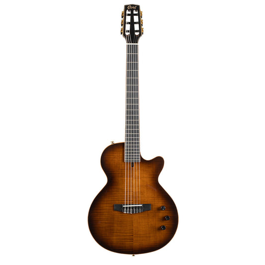 Cort Sunset Nylectric DLX Electro-Classical Guitar - Tobacco Sunburst