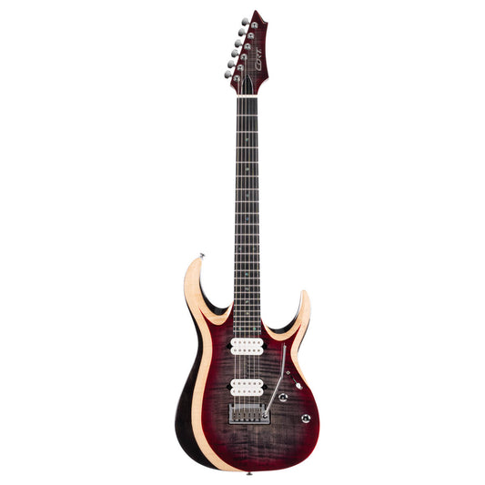 Cort X-700 Duality II Electric Guitar with Bag - Lava Burst