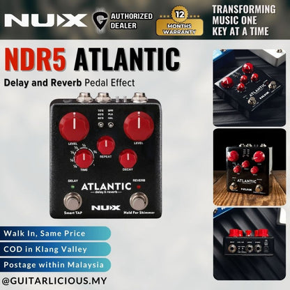 NUX NDR5 Atlantic Delay and Reverb Pedal ( NDR-5 )