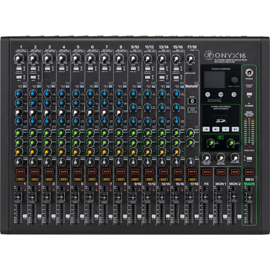 Mackie Onyx16 16-channel Analog Mixer with Multi-track USB