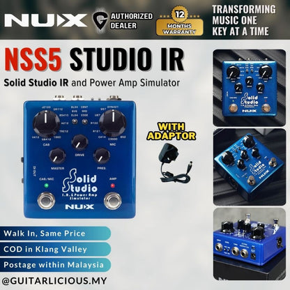 NUX NSS5 Solid Studio IR and Power Amp Simulator ( NSS-5 )