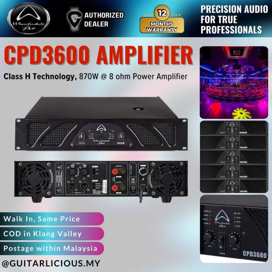 Wharfedale Pro CPD 3600, Class H Technology 870W @ 8 ohm Power Amplifier ( CPD3600 / CPD-3600 )