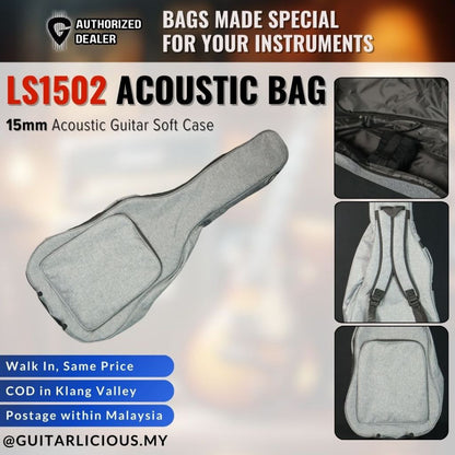 Deluxe 15mm Padded 41inch Acoustic Guitar Bag ( LS1502 / LS 1502 )