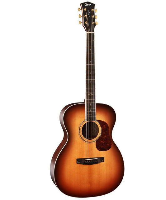 Cort Gold-O8 Acoustic Guitar with Bag - Light Burst
