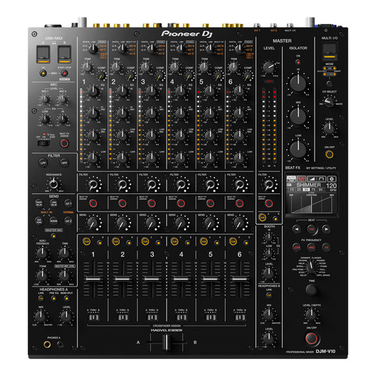 Pioneer DJ DJM-V10 Creative Style 6 Channel Professional DJ Mixer