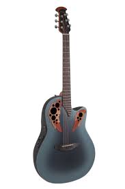 Ovation E-Acoustic Guitar Celebrity Elite Mid Cutaway Reverse Blue Burst