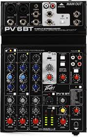 Peavey PV6 BT Mixer with Bluetooth and Effects