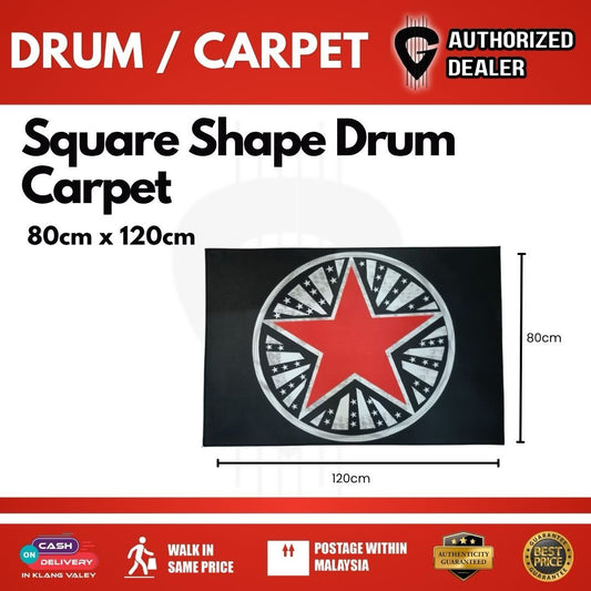 Square Shape Drum Carpet 80" 120cm