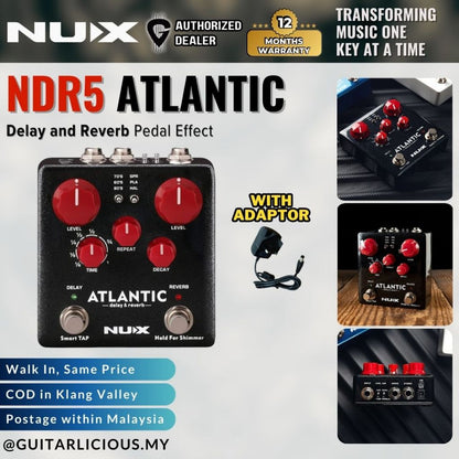 NUX NDR5 Atlantic Delay and Reverb Pedal ( NDR-5 )