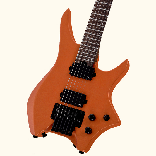 HILS NEXT Series Headless Guitar HN5 - Satin Metallic Coral Orange
