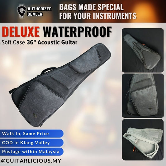 Deluxe Waterproof Soft Case 36" Acoustic Guitar Bag (B-2022) with 30mm thick Padding ( B2022 / B 2022 )