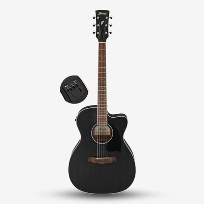 Ibanez PC14MHCE Performance Series Acoustic Electric Guitar - Weathered Black Open Pore ( PC14MHCE-WK )