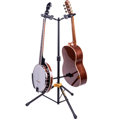 Hercules GS422B PLUS Auto Grip System (AGS) Double Guitar Stand - ( GS422B-PLUS )