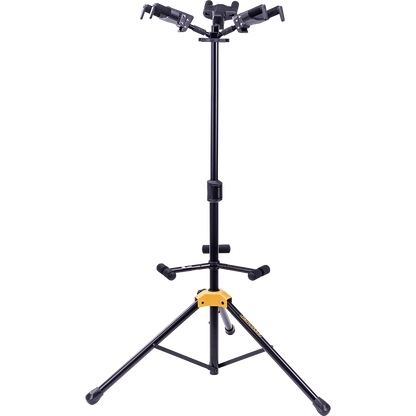 Hercules GS432B Plus Universal AutoGrip Tri Guitar Stand with Foldable Backrest - (UKS100B)