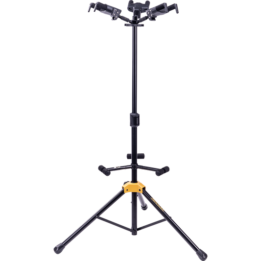 Hercules GS432B Plus Universal AutoGrip Tri Guitar Stand with Foldable Backrest - (UKS100B)