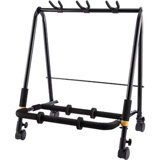 Hercules GS523B PLUS 3-PC Guitar Display Rack with add-on casters - (GS523B)