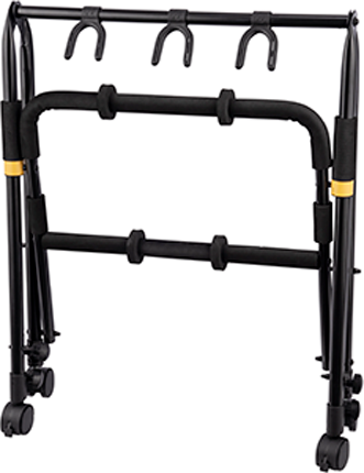 Hercules GS523B PLUS 3-PC Guitar Display Rack with add-on casters - (GS523B)