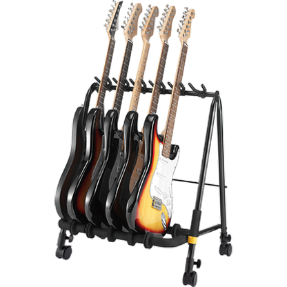 Hercules GS523B PLUS 3-PC Guitar Display Rack with add-on casters - (GS523B)