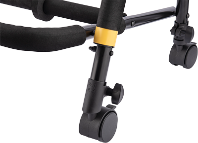 Hercules GS523B PLUS 3-Guitar Rack with Castors — mobile rack for three guitars