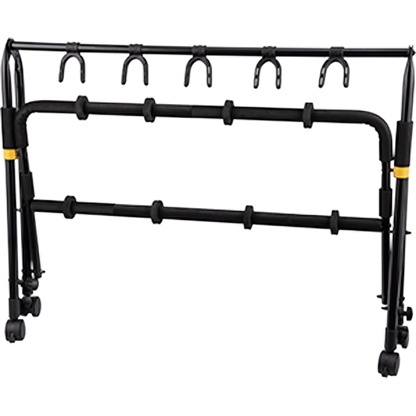 Hercules GS525B PLUS 5-Guitar Display Rack with Castors - (GS525B-PLUS)