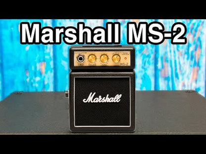 Marshall MS-2 - 1 Watt Battery-powered Micro Amplifier (MS2 / MS 2) - Red (M31-MS-2R-E)