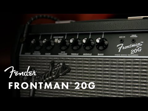 Fender Frontman 20G Guitar with Overdrive Combo Amplifier (20watts / Fender 20 / Frontman 20)