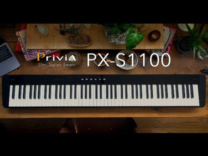 Casio Privia PX-S1100BK 88-key Digital Piano Musician Package Headphone BLACK (PX S1100/ PXS1100 / PX-S1100 BK)