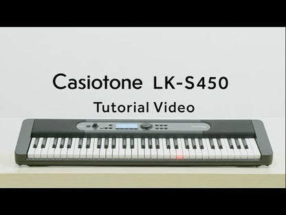 Casio LK-S450 61 key Casiotone Lighting Arranger Keyboard w/ Bluetooth Adaptor Premium Bundle Set LKS450 / LKS 450