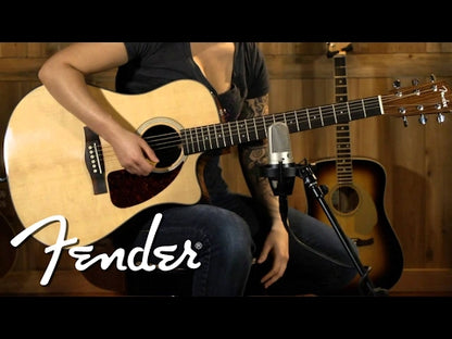 Fender CC-140SCE Concert Electro Acoustic Guitar with Preamp, Sunburst (CC 140SCE / CC140E )