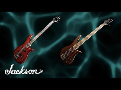 Jackson JS Series Spectra JS3 4 String Bass Guitar, Laurel FB, Silverburst ( JS-3 / JS 3 SB / Silver Burst)