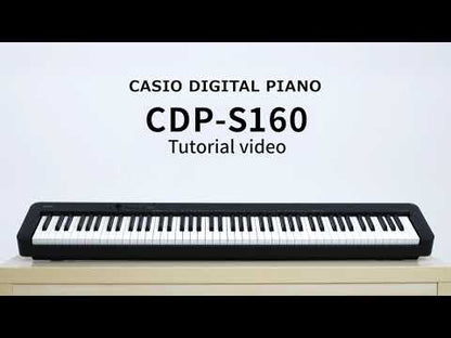 Casio CDP-S160BK 88-key Digital Piano with Edifier W600BT Headphone - Black (CDPS160 / CPS S160 / CDP-S160 BK)