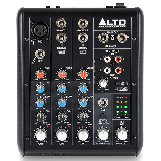 Alto Professional TrueMix 500 Portable 5 Channel Analog Mixer with USB 48V Phantom Power (True Mix) (PRE-ORDER)