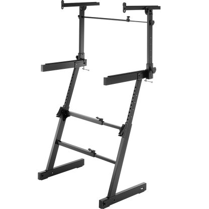 Hercules KS410B Auto-Lock Z-Style Keyboard Stand with EZ-Lok Tier - (KS410B)