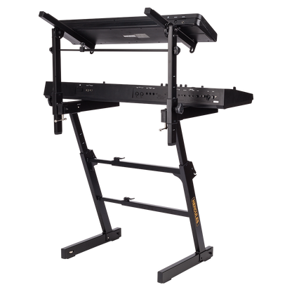 Hercules KS410B Auto-Lock Z-Style Keyboard Stand with EZ-Lok Tier - (KS410B)
