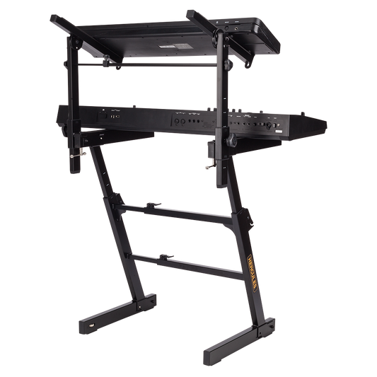 Hercules KS410B Auto-Lock Z-Style Keyboard Stand with EZ-Lok Tier - (KS410B)