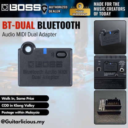 Boss BT-Dual - Bluetooth Audio MIDI Dual Adapter ( BT-DUAL / BTDUAL )