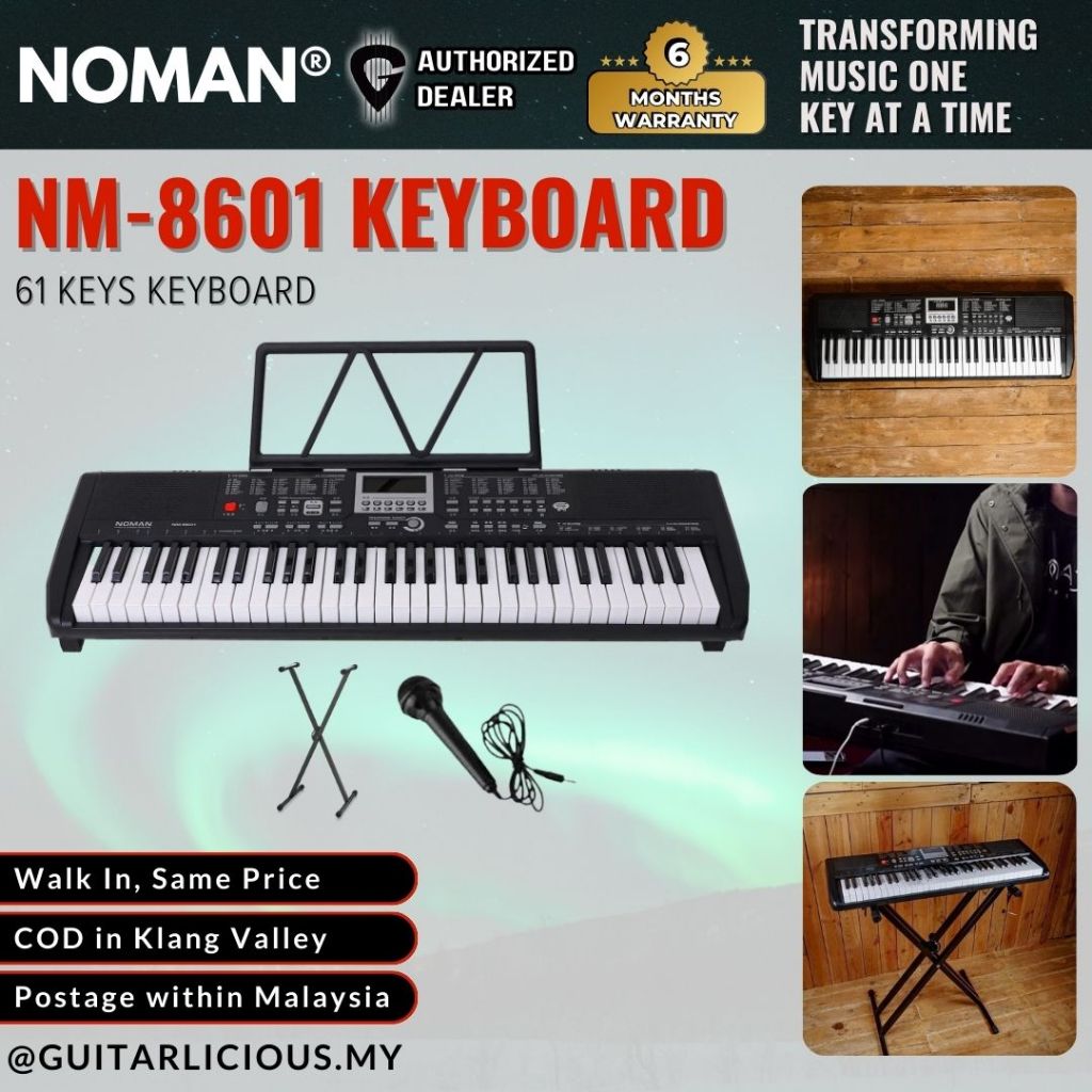 ミュージック I'S9 Noman NM-8601 61 Keys Keyboard ( NM8601 / NM 8601 ) – GUITARLICIOUS
