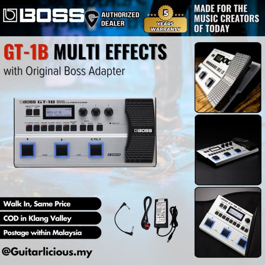 Boss GT-1B Bass Multi-effects Processor with Original Boss Adapter ( GT1B / GT 1B )