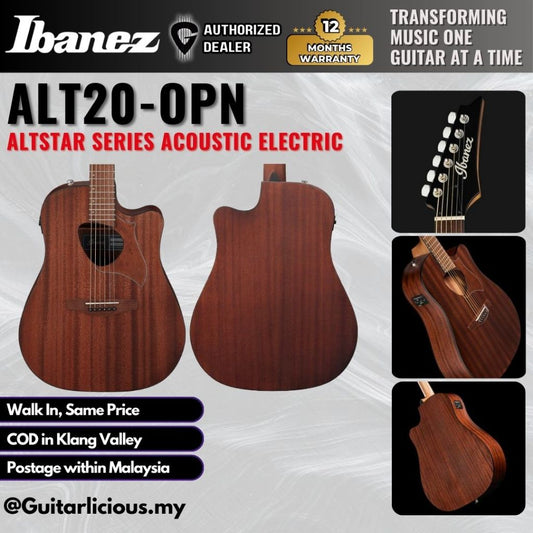 Ibanez ALT20-OPN Altstar Series Acoustic Electric Guitar ( IBAALT20 / ALT20 OPN / ALT20OPN )