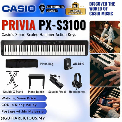 Casio PX-S3100 88-key Digital Piano (PXS3100 / PX S3100)